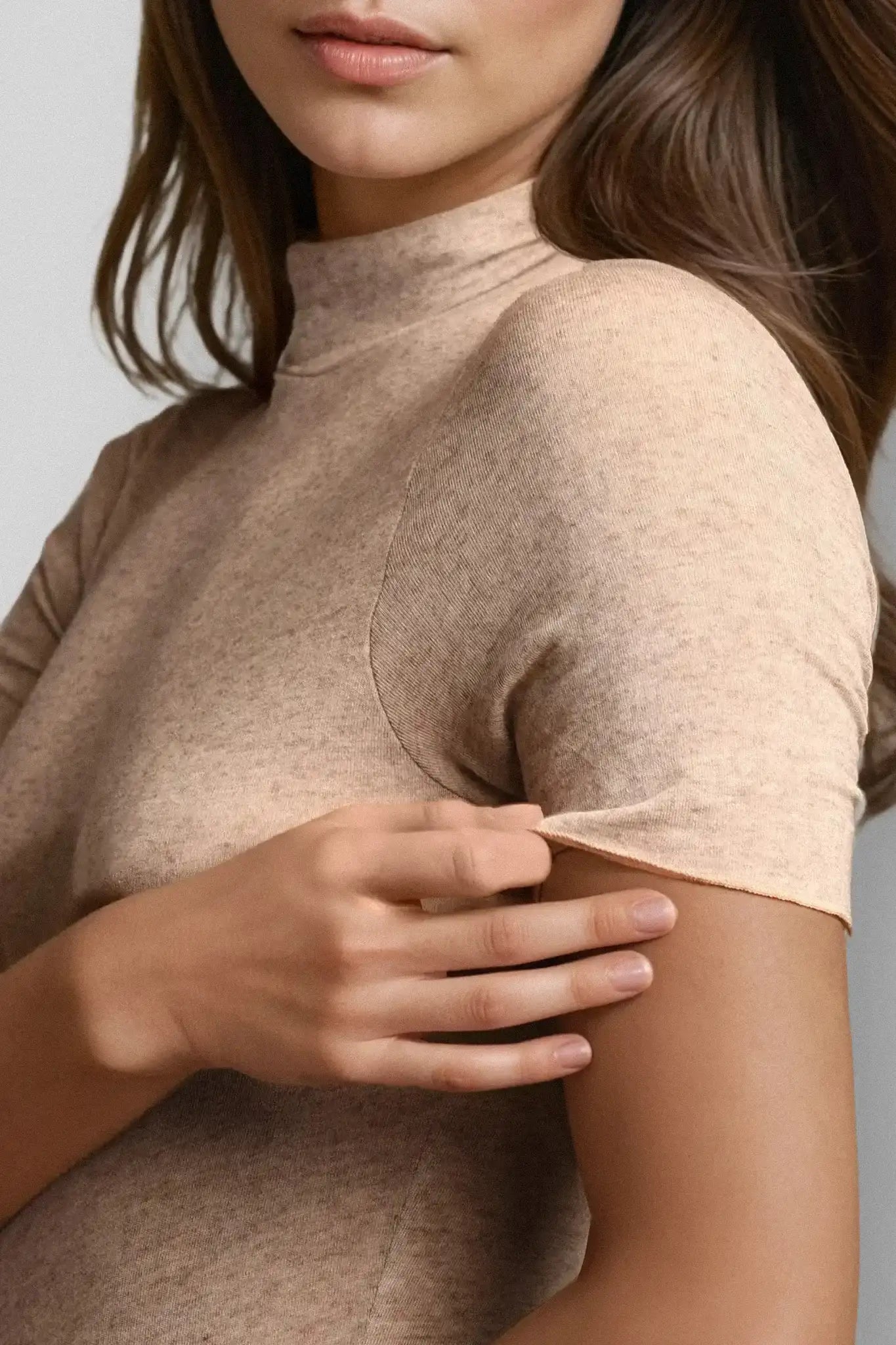 Lupetto a Manica Corta in Modal Ultralight con Cashmere