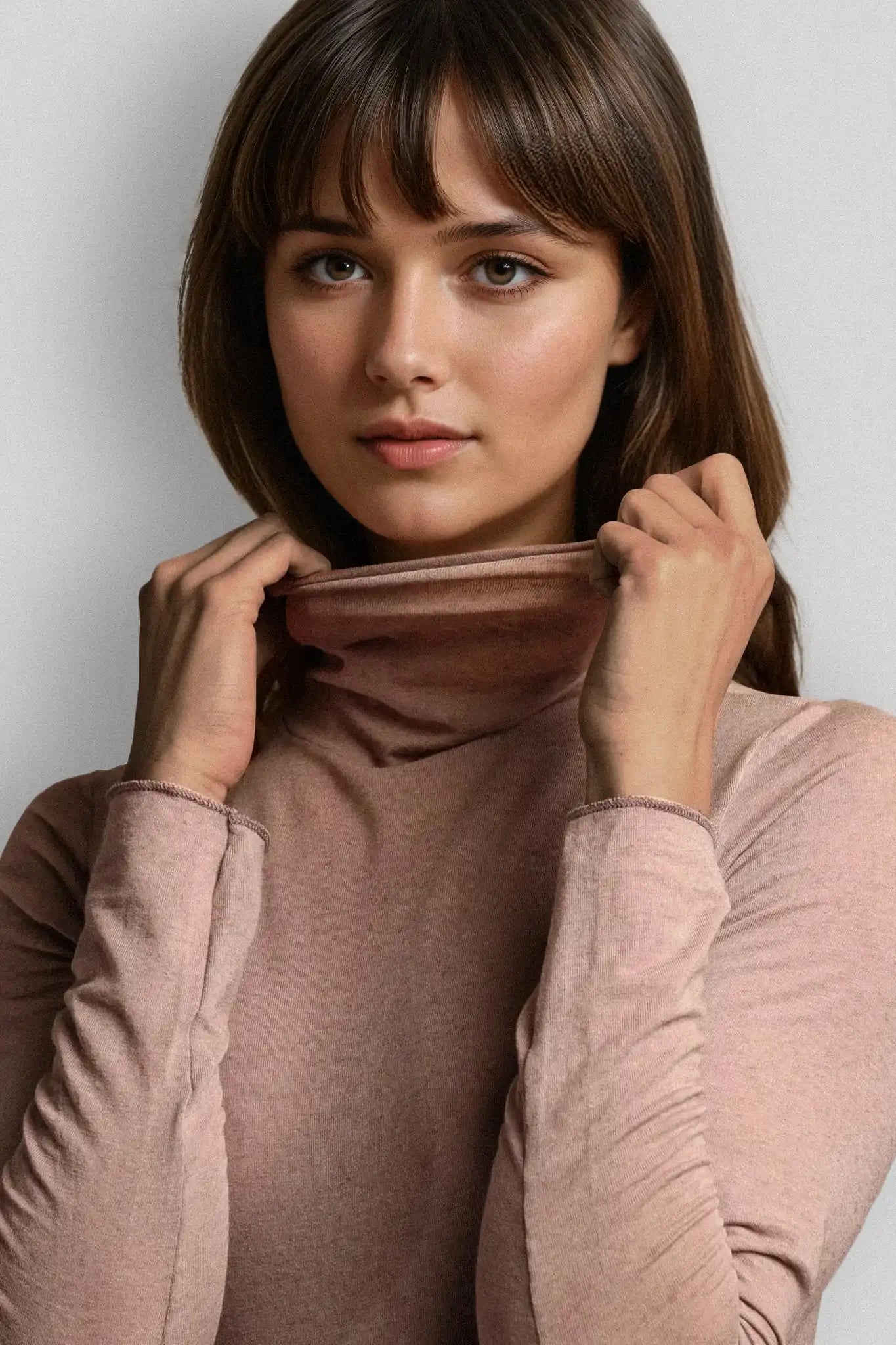 Dolcevita a Manica Lunga in Modal Ultralight con Cashmere