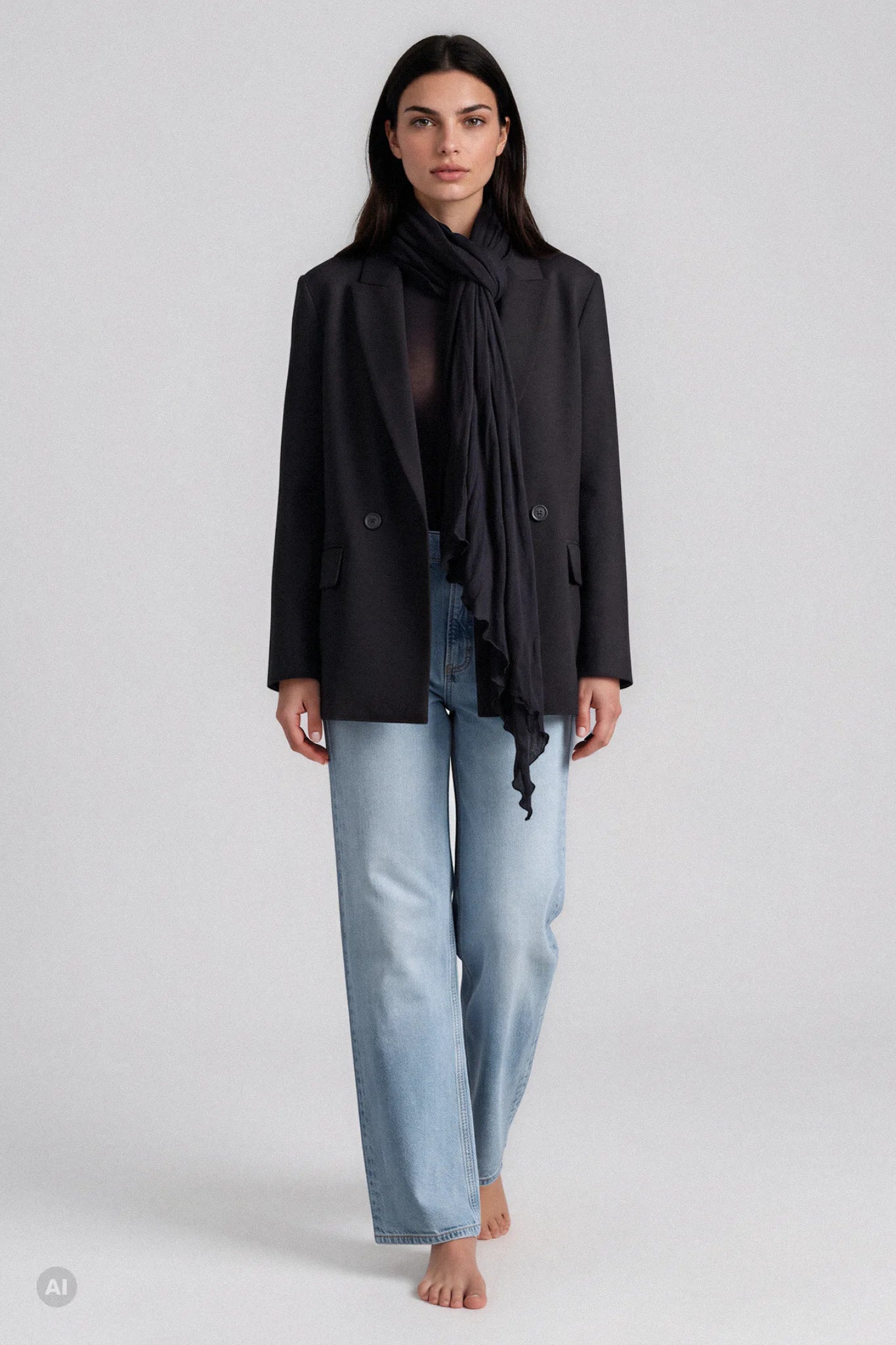 Sciarpa in Modal Ultralight con Cashmere