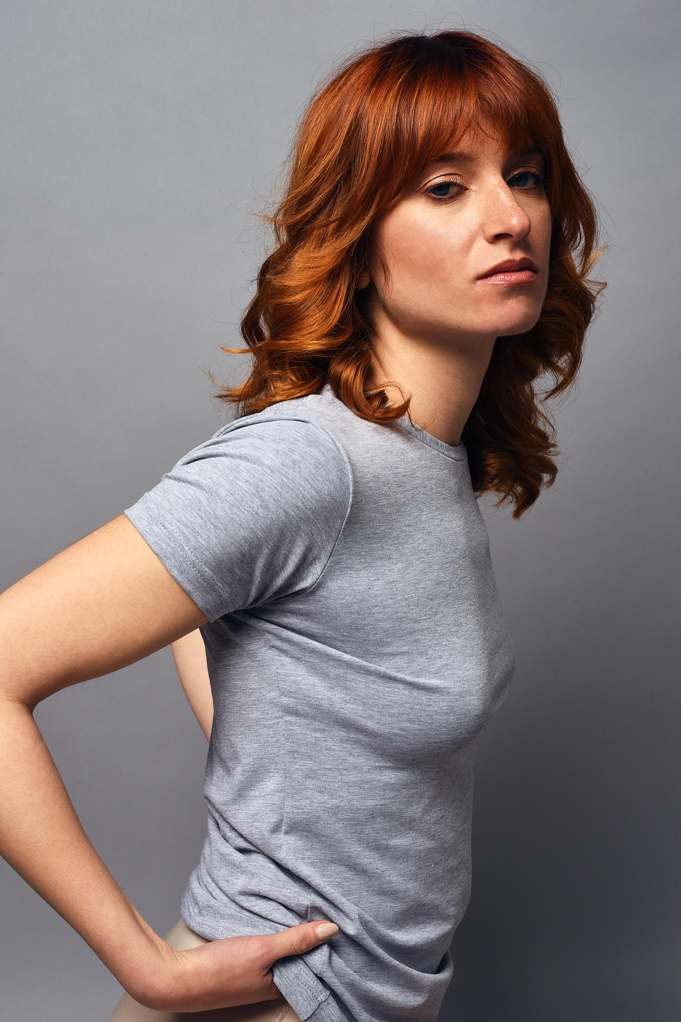 T-Shirt in Cotone Modal Girocollo