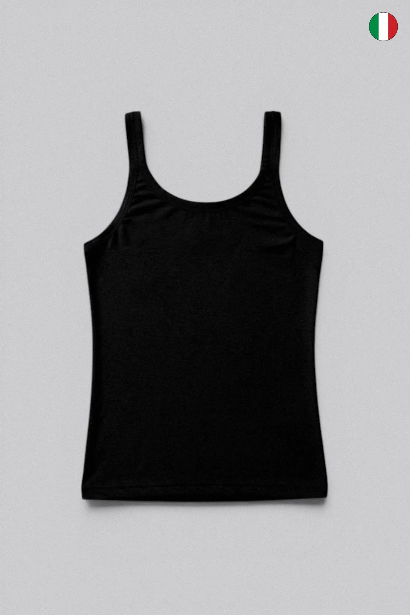 Top a Spalla Stretta in Micro Modal Scollo Tondo