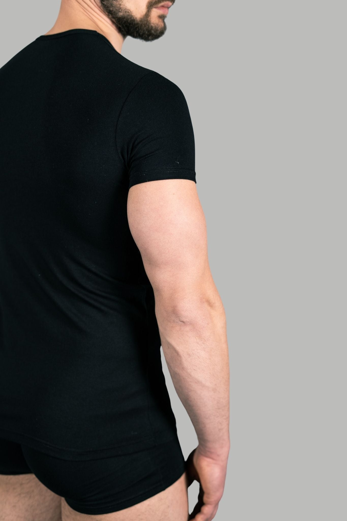 T-Shirt in Cotone elasticizzato Girocollo