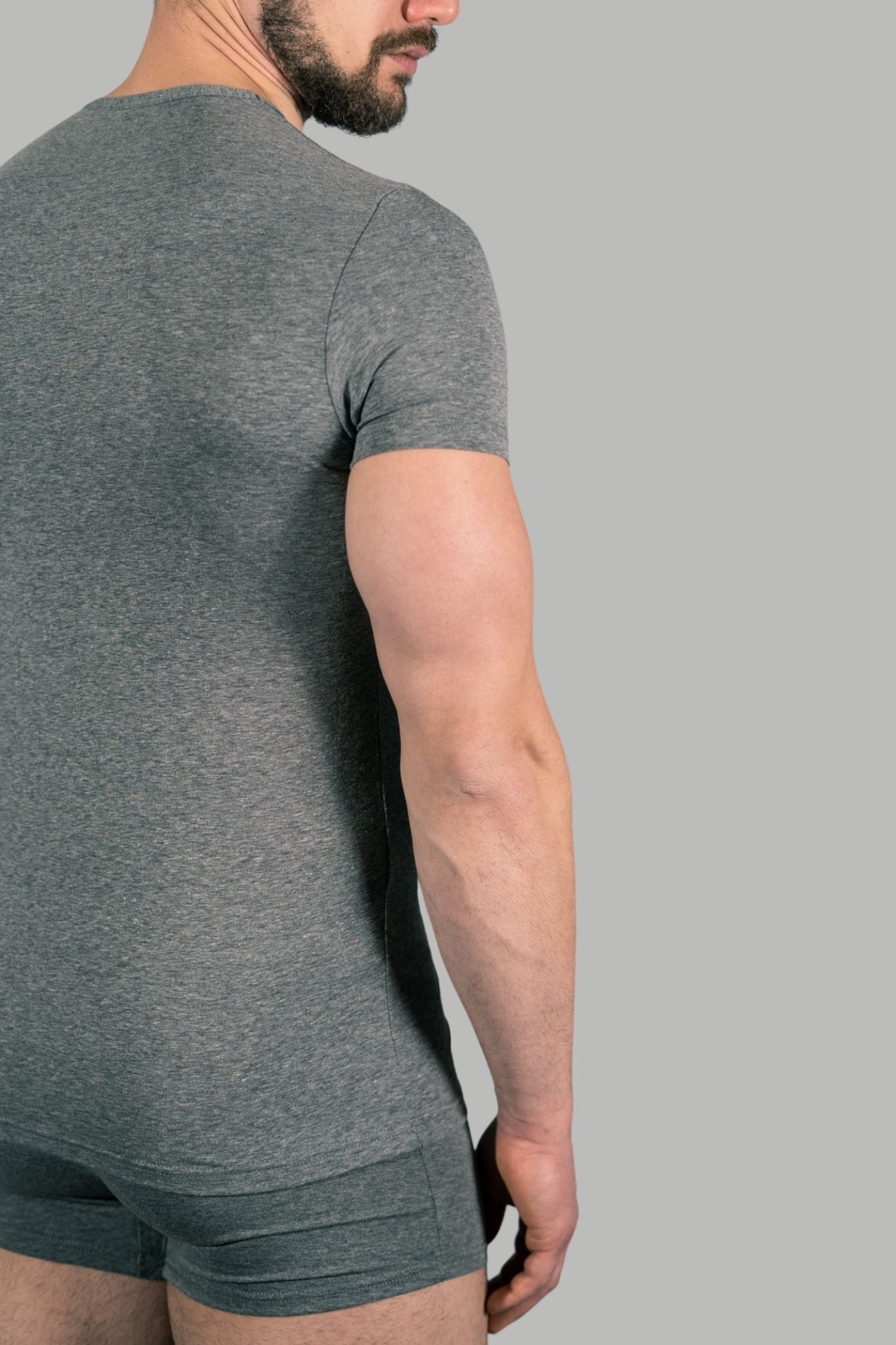 T-Shirt in Cotone elasticizzato Girocollo
