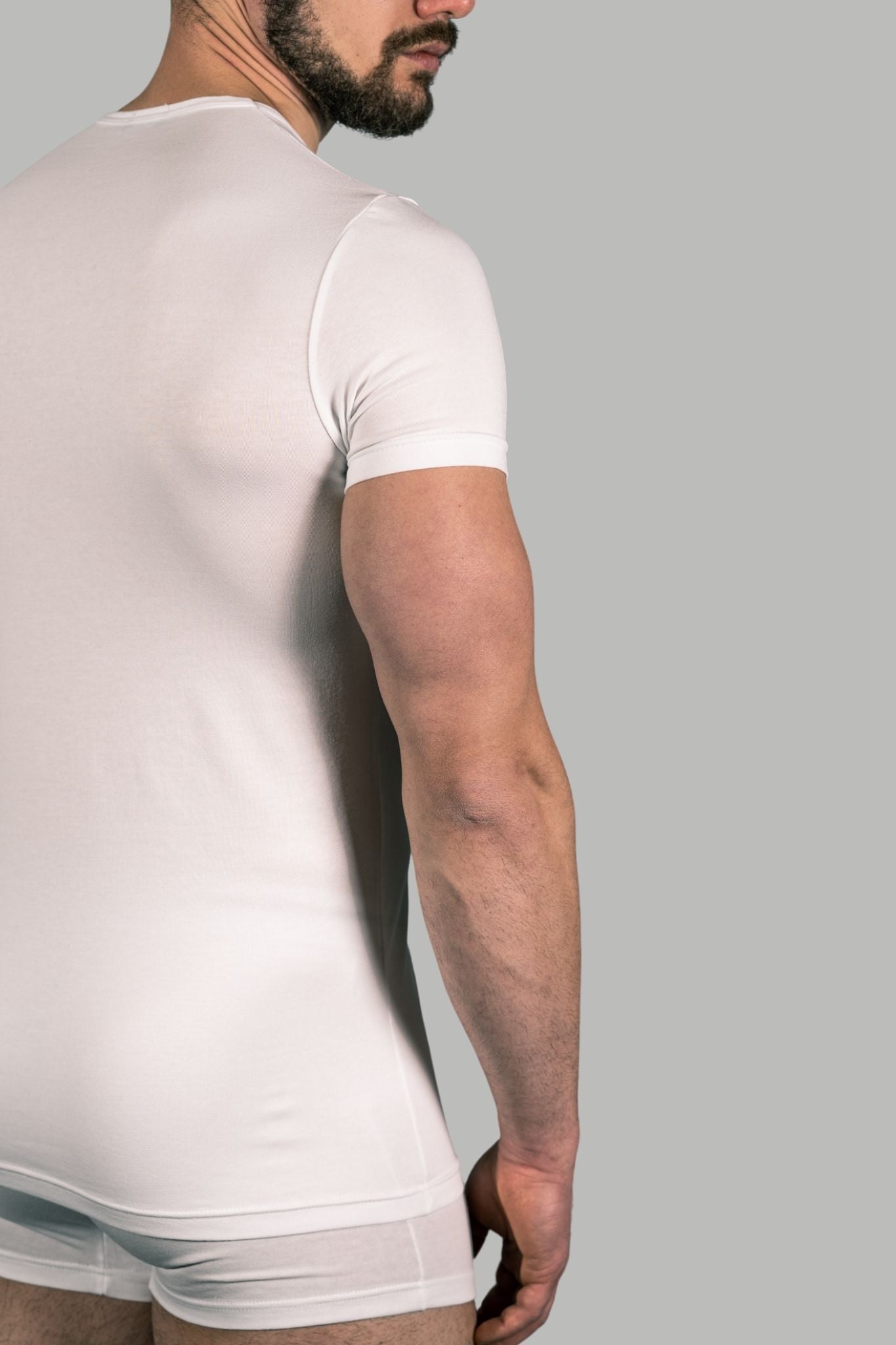 T-Shirt in Cotone elasticizzato Girocollo