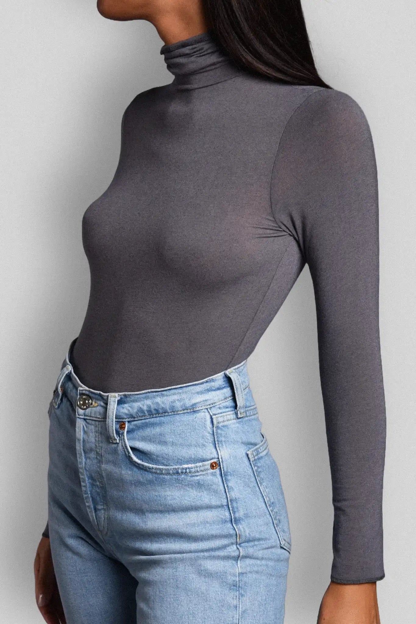Dolcevita a Manica Lunga in Modal Ultralight con Cashmere