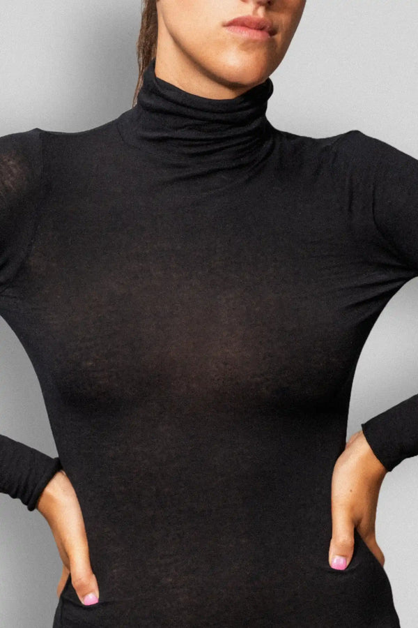 Dolcevita a Manica Lunga in Modal Ultralight con Cashmere