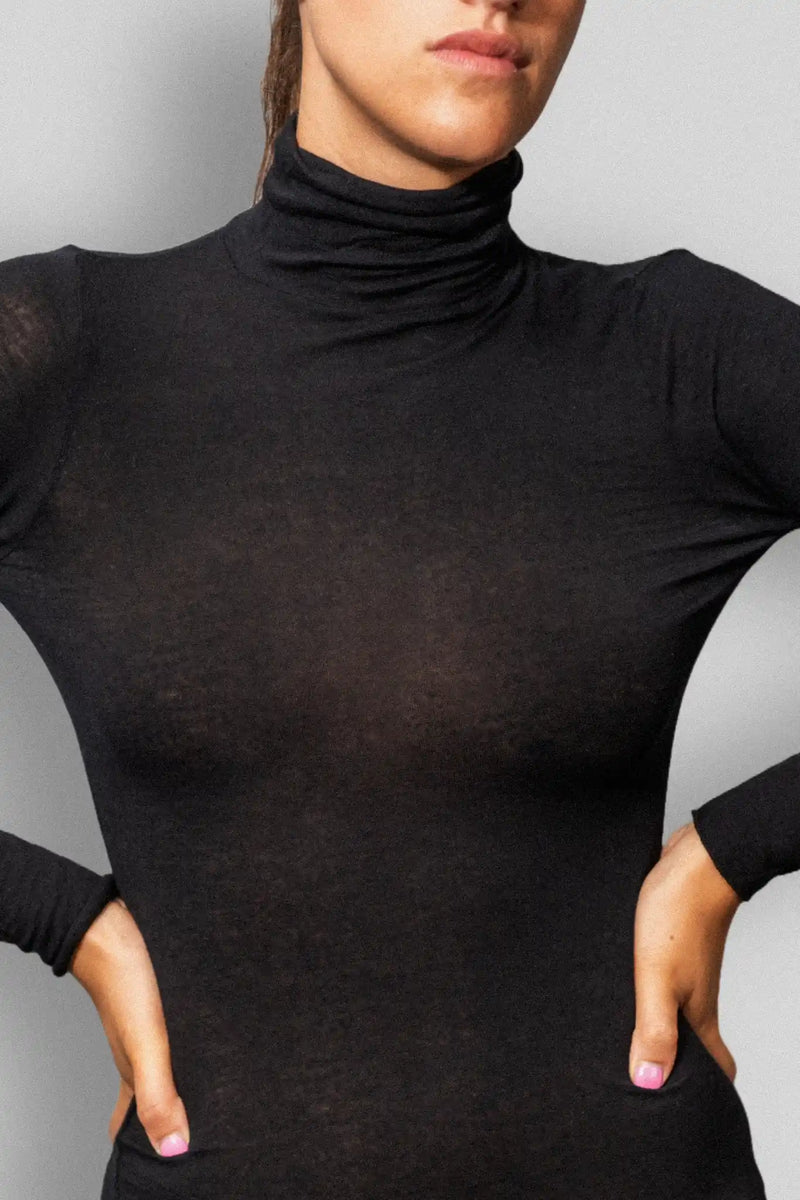 Dolcevita a Manica Lunga in Modal Ultralight con Cashmere
