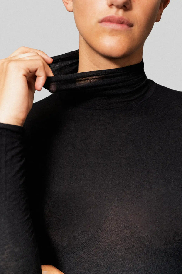 Dolcevita a Manica Lunga in Modal Ultralight con Cashmere