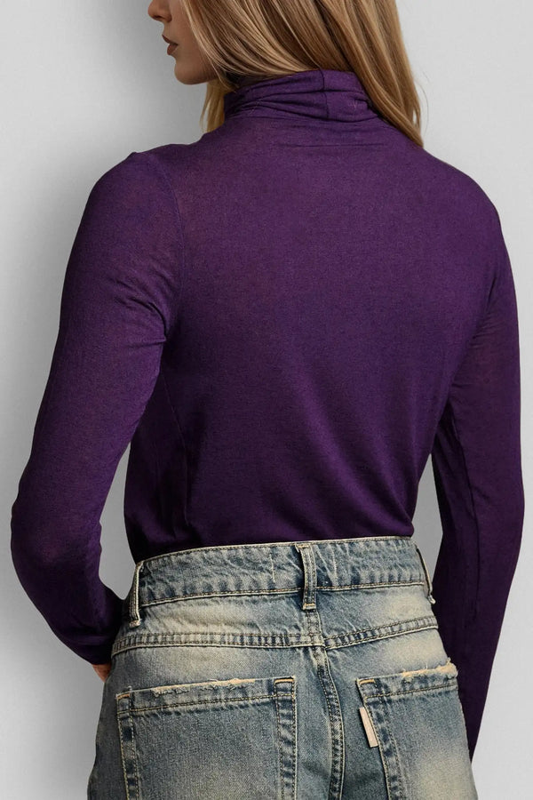Dolcevita a Manica Lunga in Modal Ultralight con Cashmere