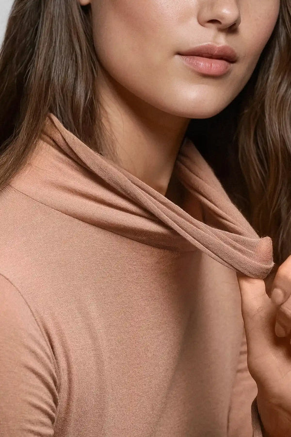 Dolcevita a Manica Lunga in Modal Ultralight con Cashmere