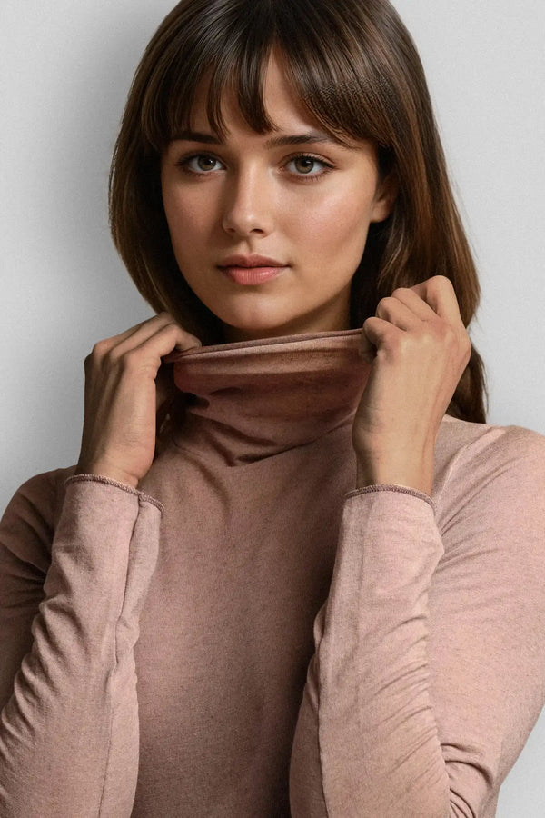 Dolcevita a Manica Lunga in Modal Ultralight con Cashmere