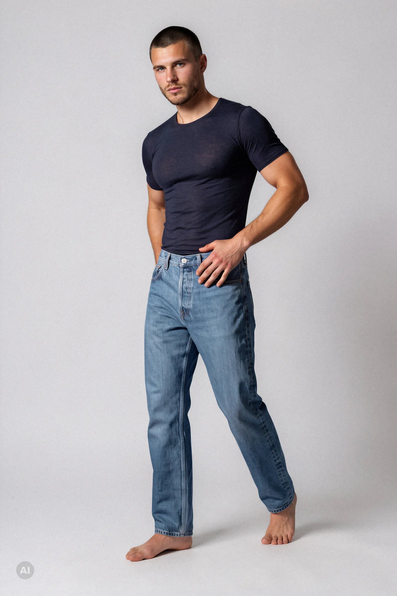 Maglia a Manica Corta in Modal Ultralight con Cashmere Girocollo