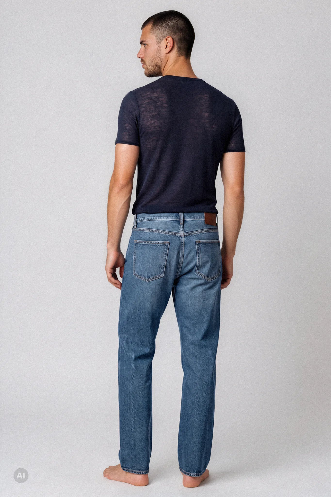 Maglia a Manica Corta in Modal Ultralight con Cashmere Girocollo