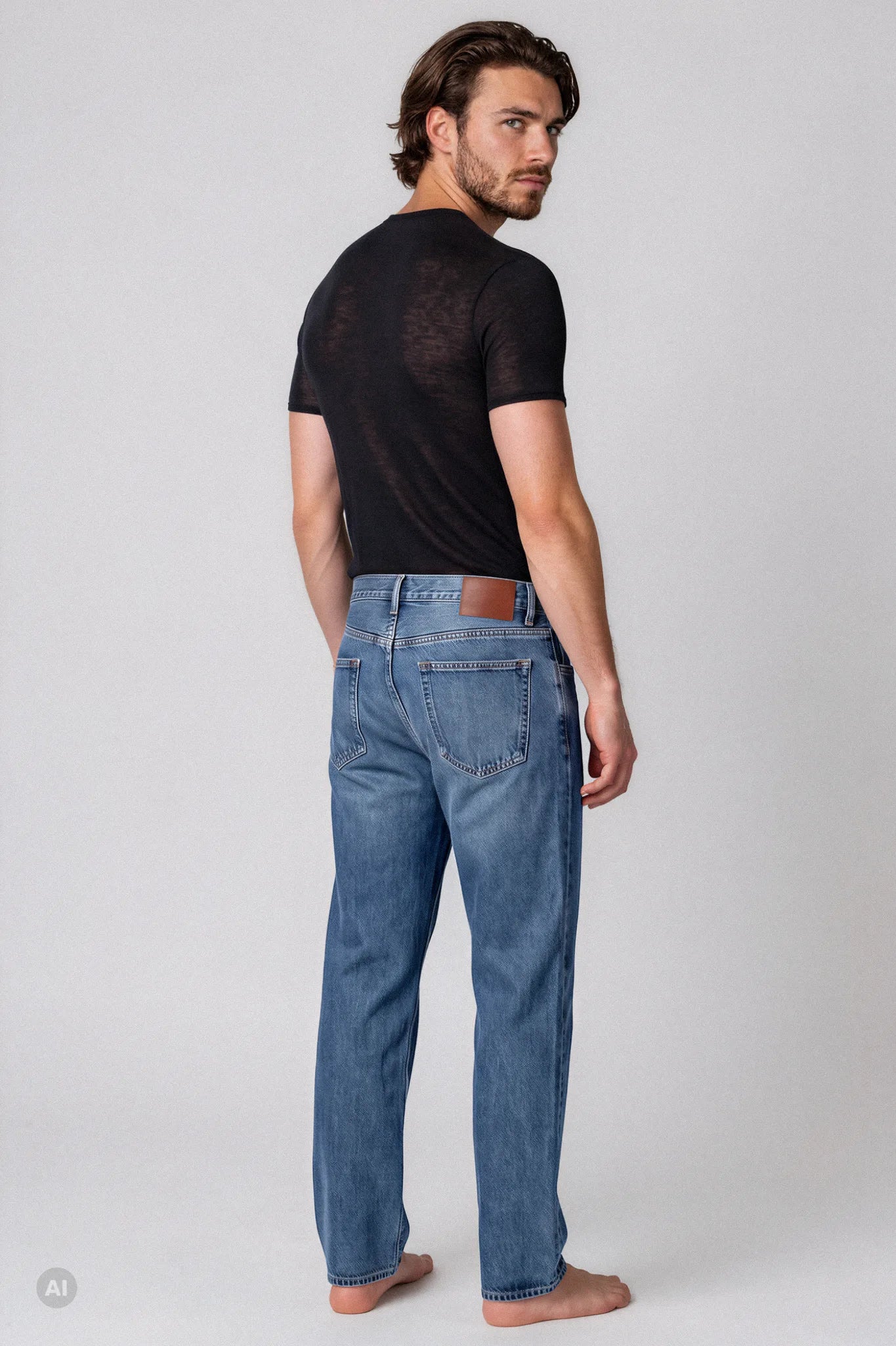 Maglia a Manica Corta in Modal Ultralight con Cashmere Girocollo