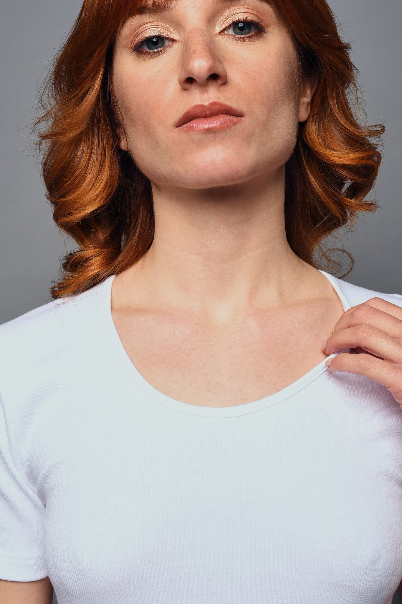 Maglia a Manica Corta in Cotone Felpato Girocollo