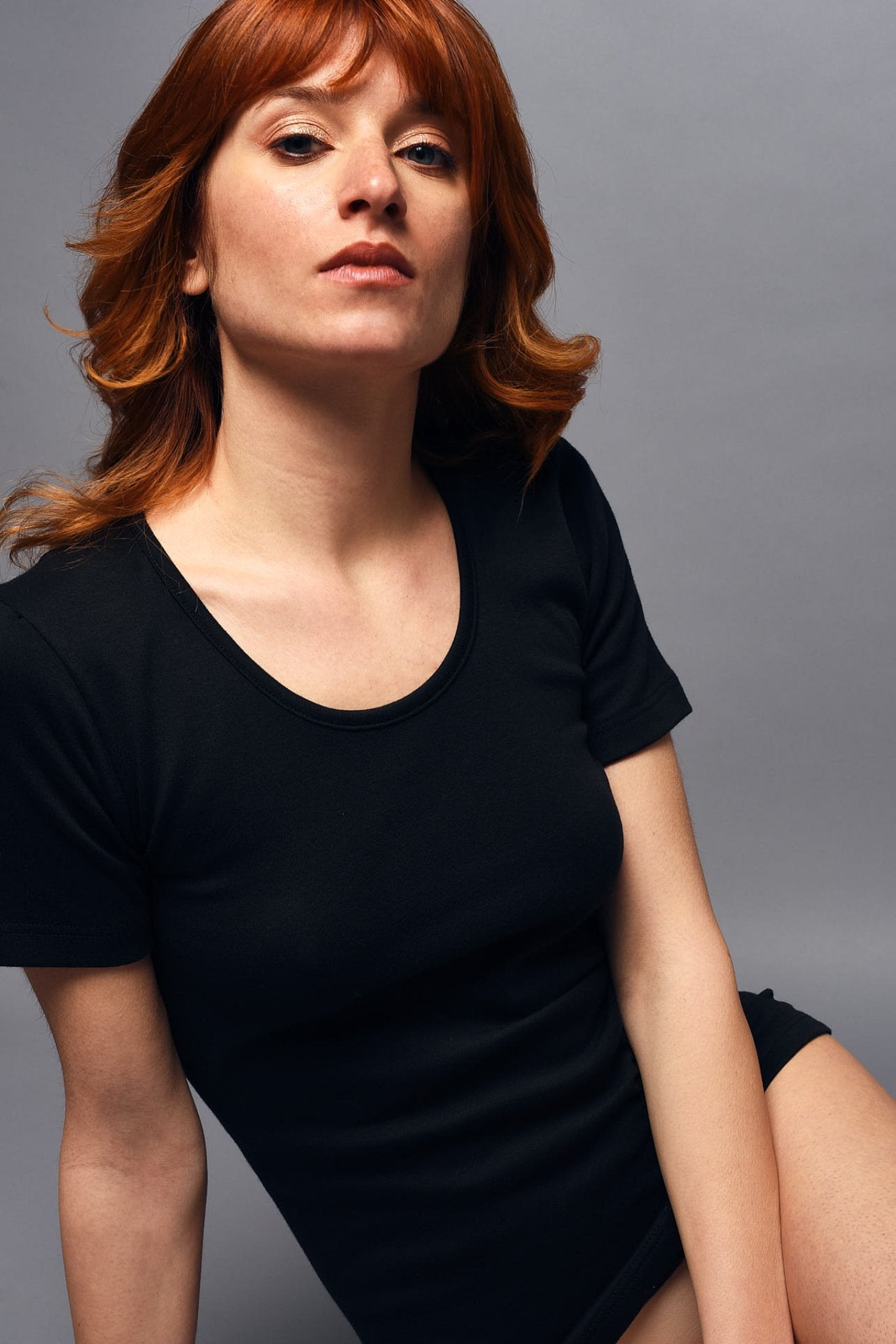Maglia a Manica Corta in Cotone Felpato Girocollo