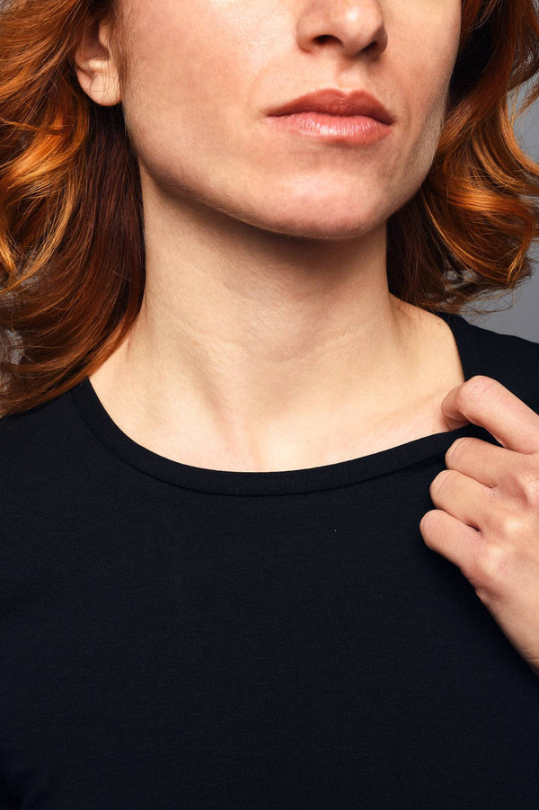 T-Shirt in Cotone e Modal Elasticizzato