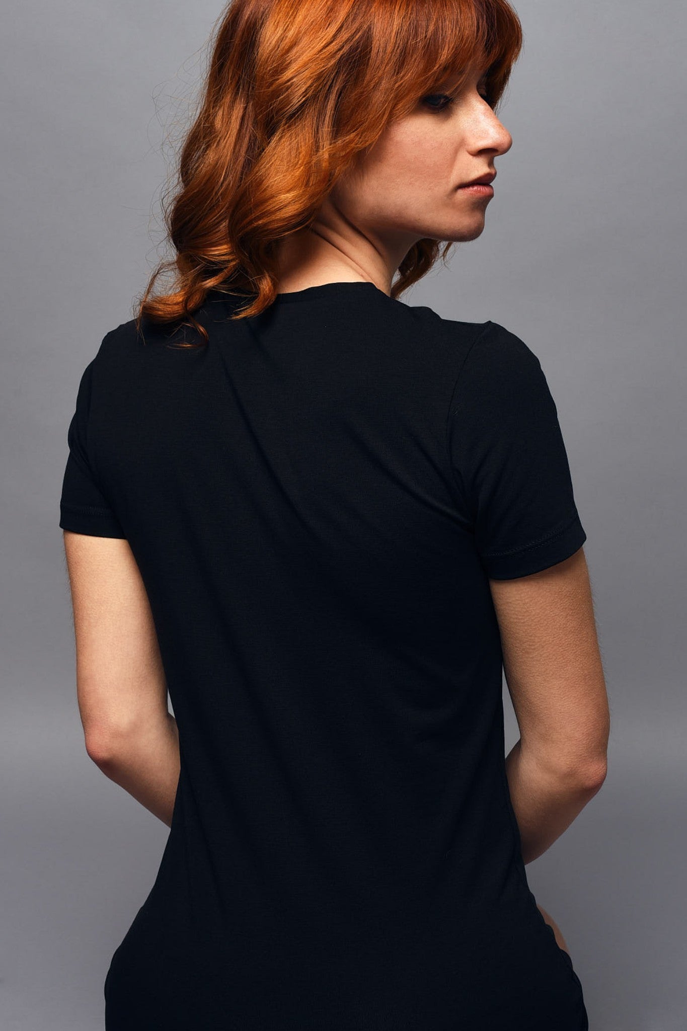 T-Shirt in Cotone Modal Girocollo