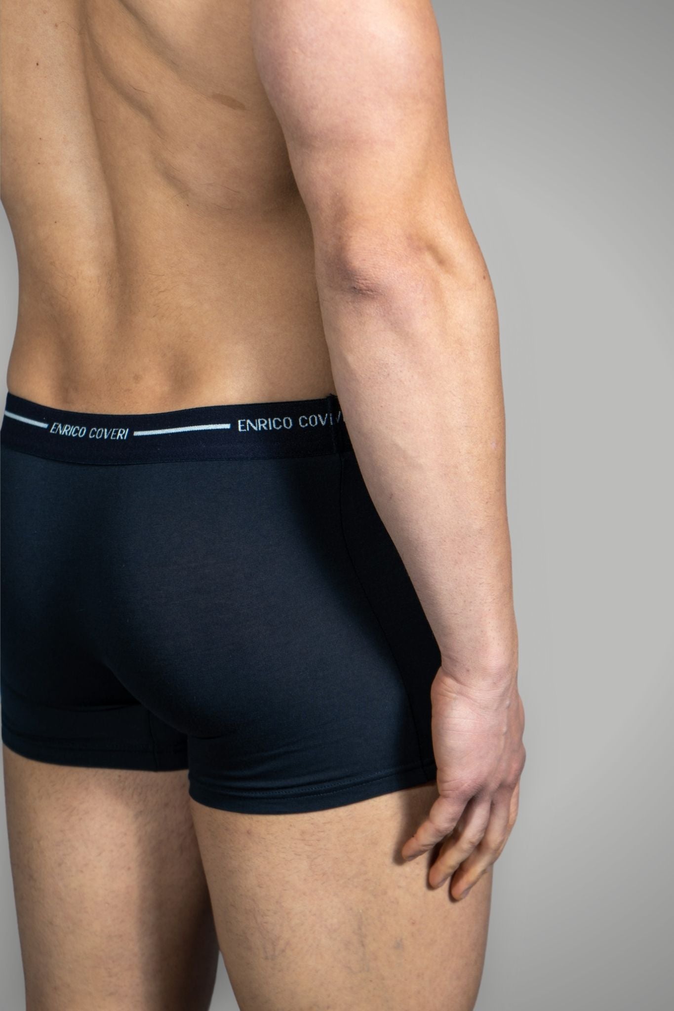 Boxer in Cotone elasticizzato con Elastico a Vista