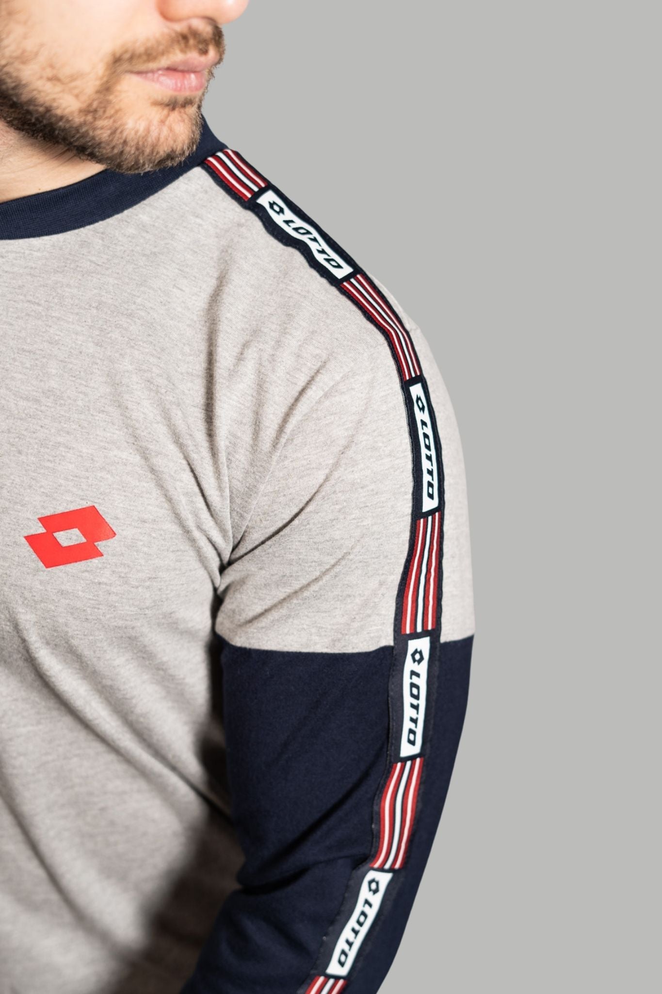 Pigiama Lungo in Jersey di Cotone stampa Logo